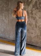 Slate Blue Starry Pant