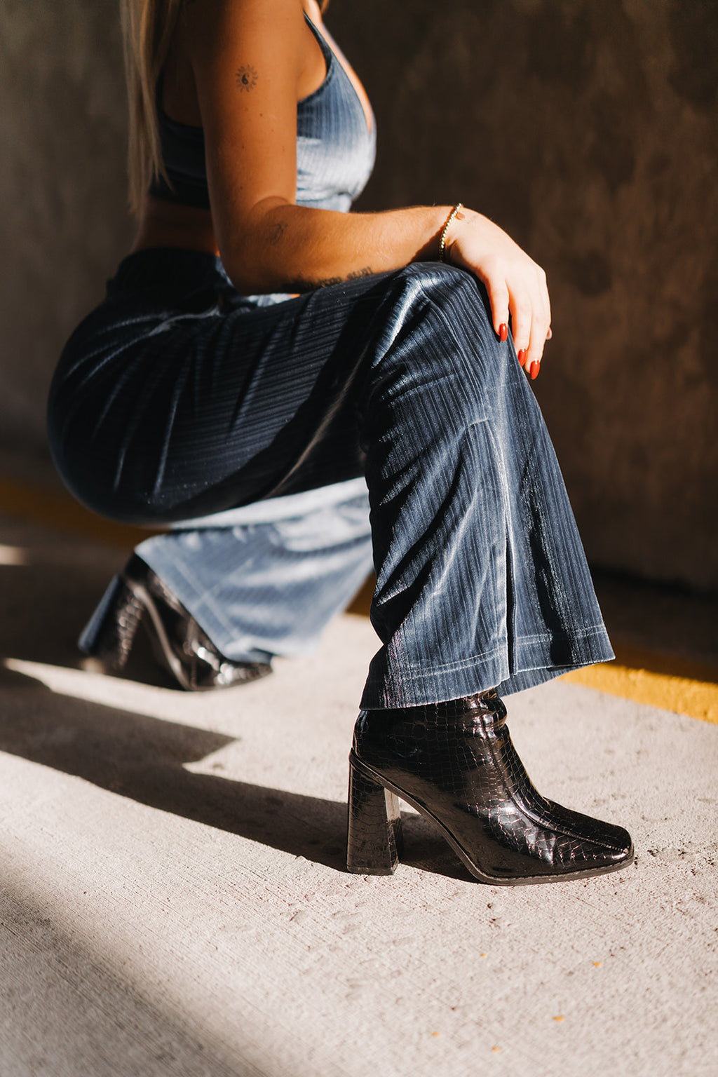 Slate Blue Starry Pant