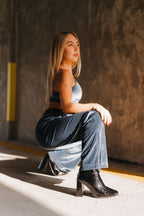 Slate Blue Starry Pant