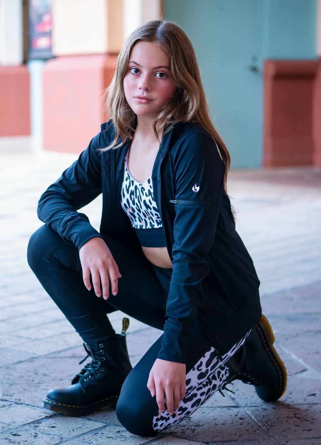 Youth Leopard Stripe Leggings - Werk Dancewear