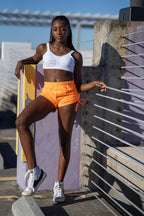 Tangerine Electric String Shorts - Werk Dancewear