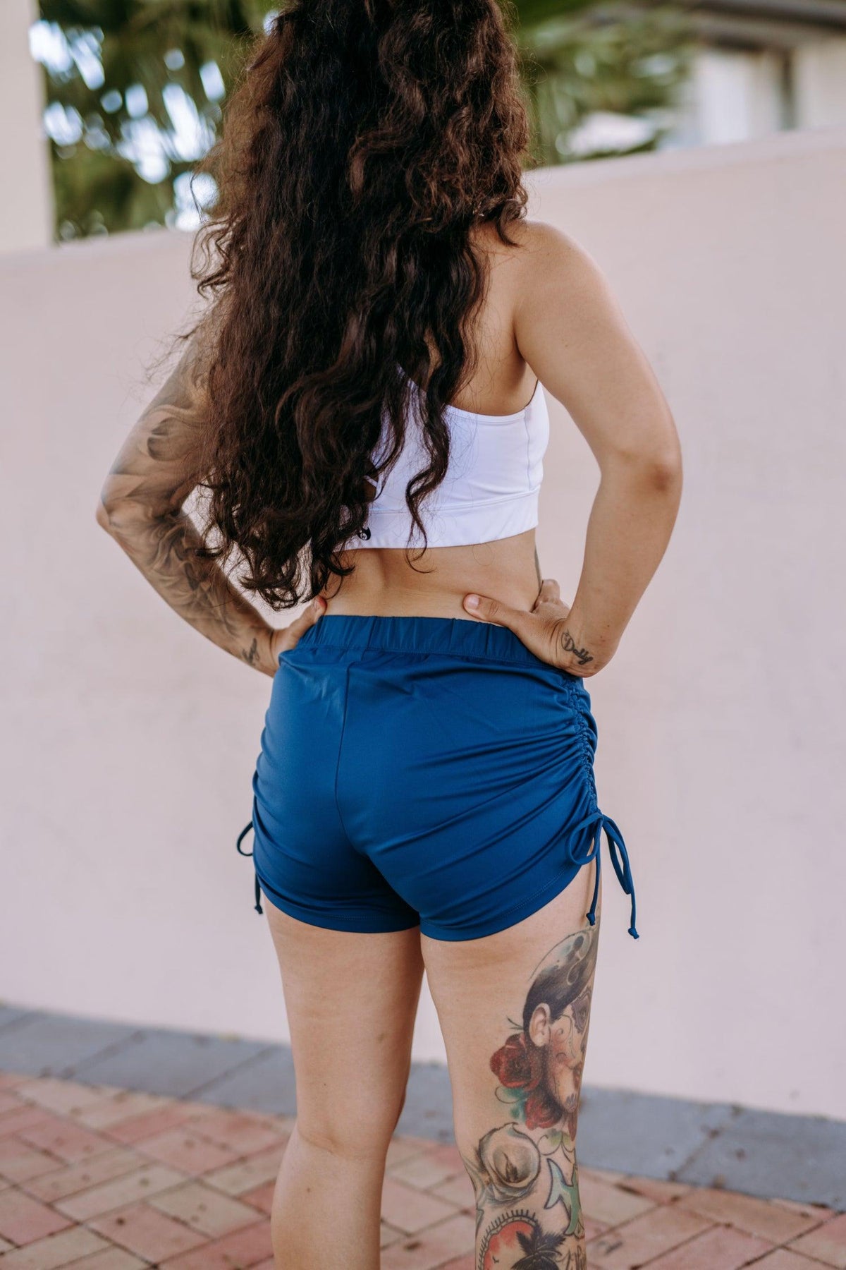 String Design Shorts Blue Urban String Shorts – Wavyrn Active