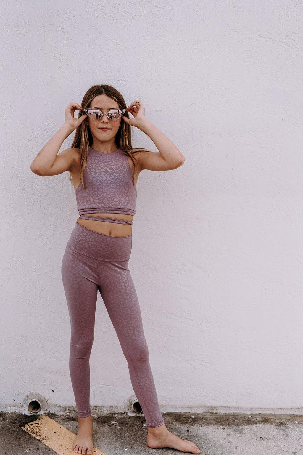 Youth Iridescent Cheetah Top - Werk Dancewear