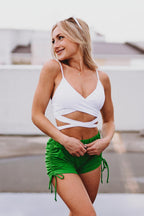 Kelly Green Electric String Shorts - Werk Dancewear