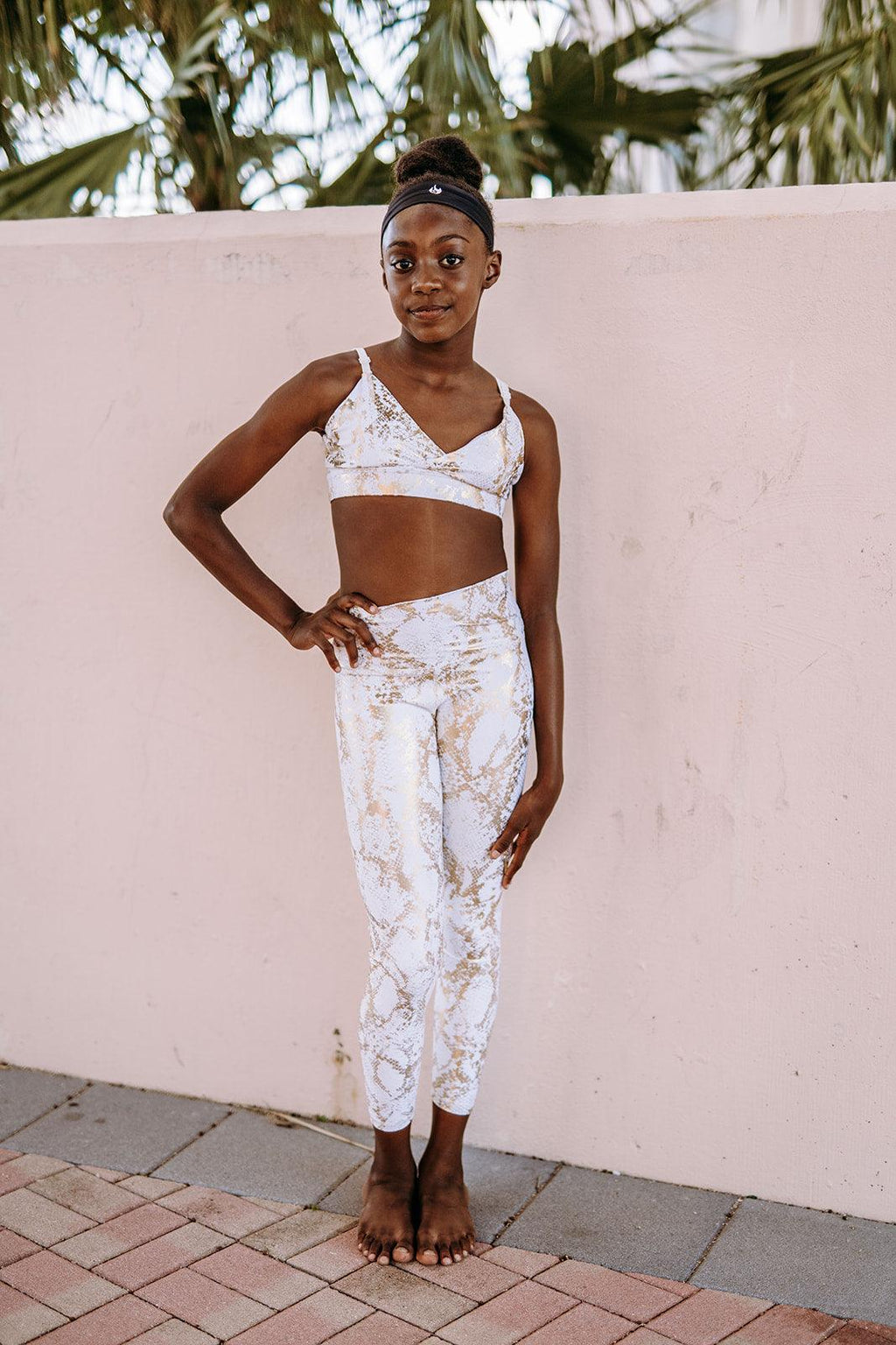 Youth Golden Snake Leggings - Werk Dancewear